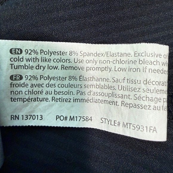 Marika Black Activewear Pants Women's XL Hiking Walking Easy Travel Lightweight - Picture 4 of 16